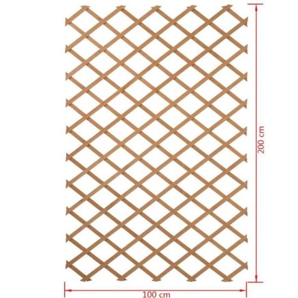 Nature - Nature Palissade de jardin 100 x 200 cm Bois Naturel 409346 - Image 4