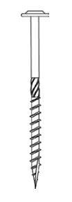 Vis charpente SENCO HBS Tête Large galva Empreinte T40 - 8,0x160mm - HBS-80160-FH40