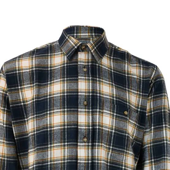 Autre - Chemise à carreaux Dolty flanelle coton bleu beige S à 4XL - Image 3