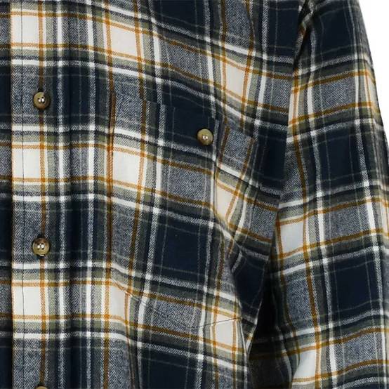 Autre - Chemise à carreaux Dolty flanelle coton bleu beige S à 4XL - Image 2
