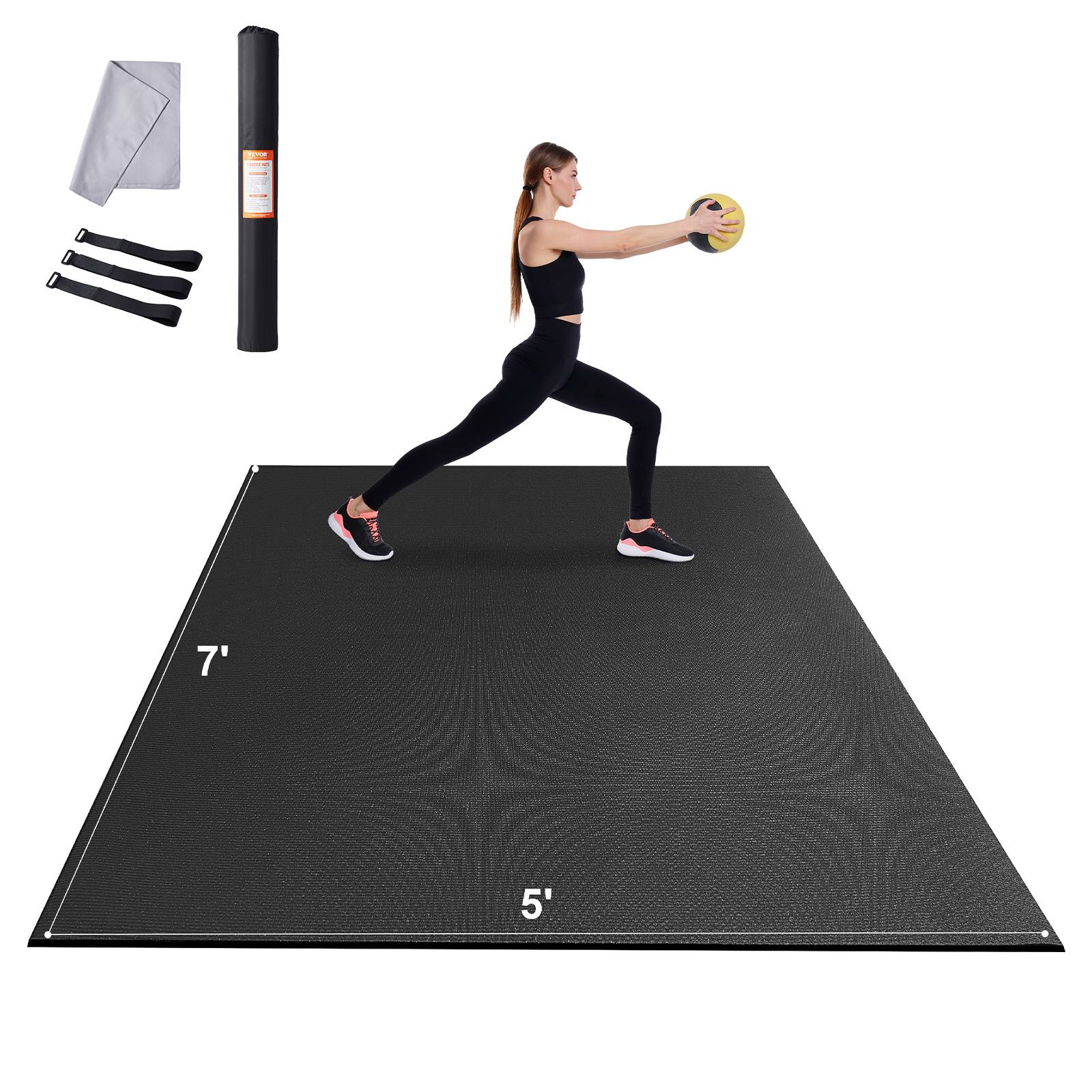 Vevor - VEVOR Tapis de yoga antidérapant tapis d'entraînement 2120 x 1530 mm pilates