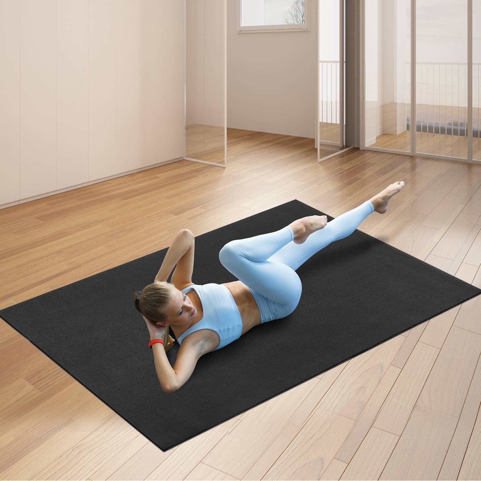Vevor - VEVOR Tapis de yoga antidérapant tapis d'entraînement 2120 x 1530 mm pilates - Image 8