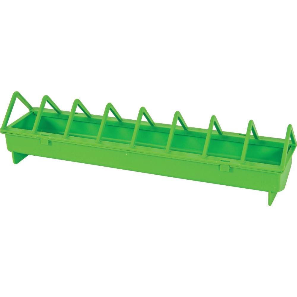 animallparadise - Mangeoire 40 cm vert en plastique  pour basse cour - Image 1