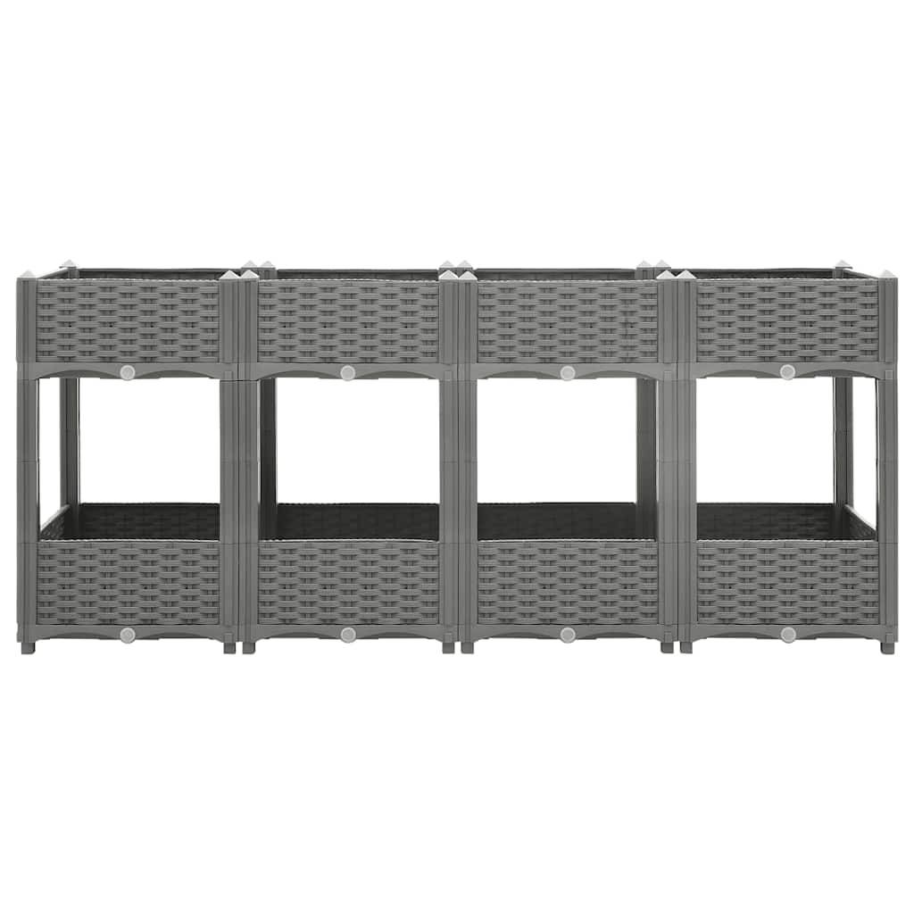 Prolenta Premium - Jardinière polypropylène gris  160 x 40 x 71 cm  - Prolenta premium p374.3 - Image 1