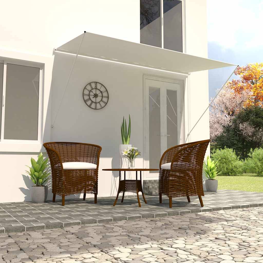 Vidaxl - Auvent rétractable 350x150 cm Crème vidaXL 143768 - Image 1
