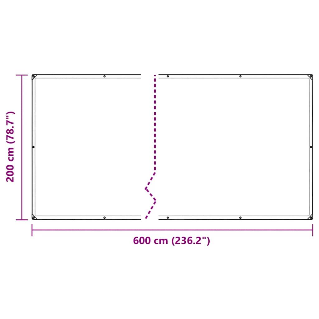 Vidaxl - Couverture végétale avec œillets 2x6 m PVC vidaXL 3308719 - Image 3