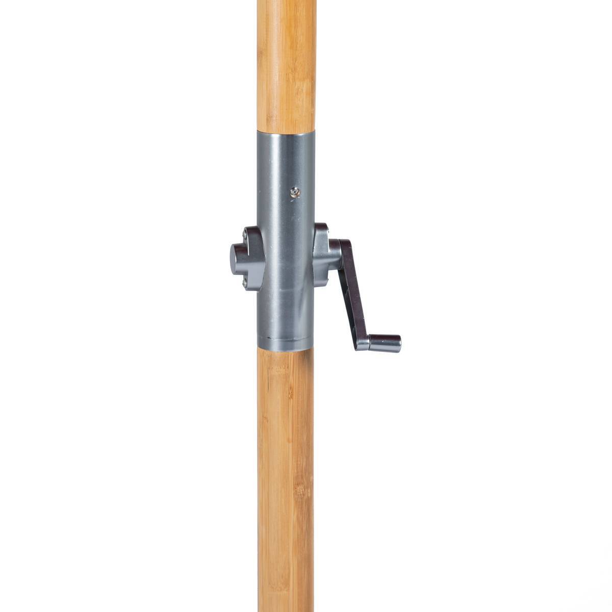 Hesperide - Parasol droit "Tinaei" taupe 3m en bambou Hespéride - Image 5