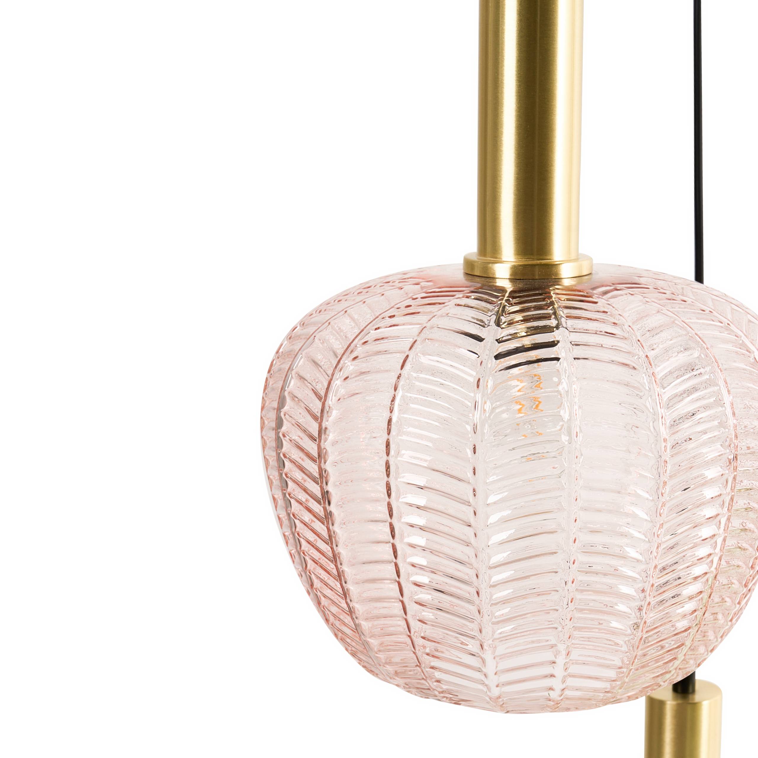 Beliani - Lampe suspension Métal Multicolore NJORO - 45x45x121- Beliani - Image 6