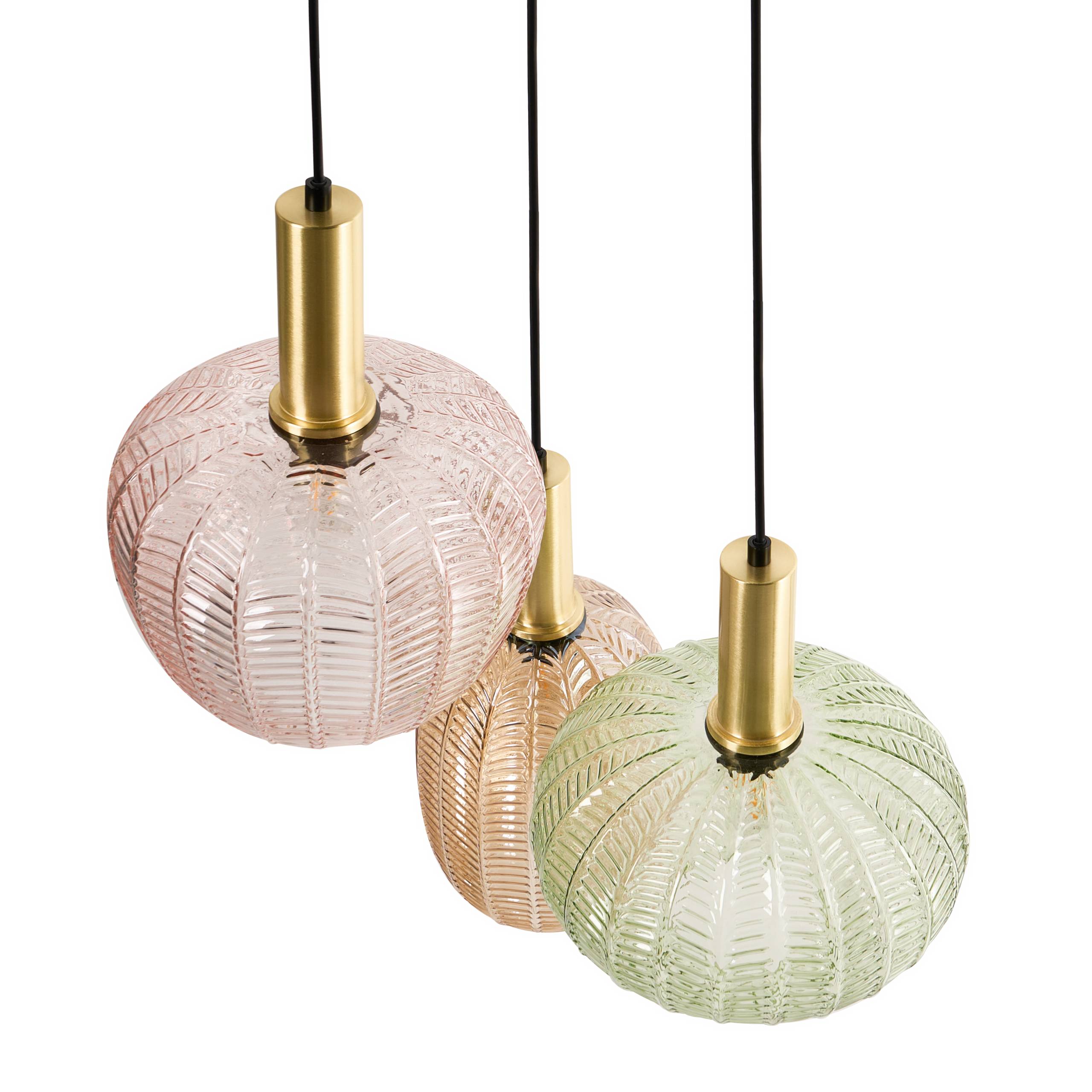 Beliani - Lampe suspension Métal Multicolore NJORO - 45x45x121- Beliani - Image 5