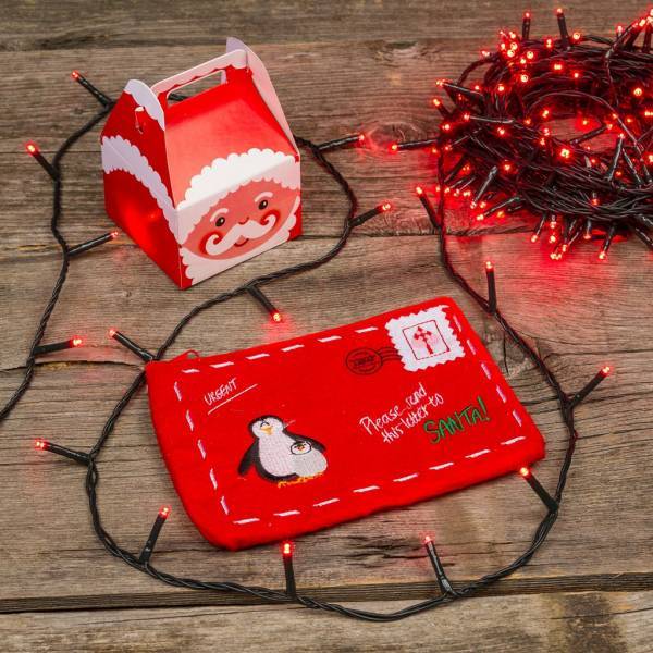Lotti - Guirlande lumineuse 25 m 360miniLED rouge câble vert 8 modes d'animation Lotti - Image 5