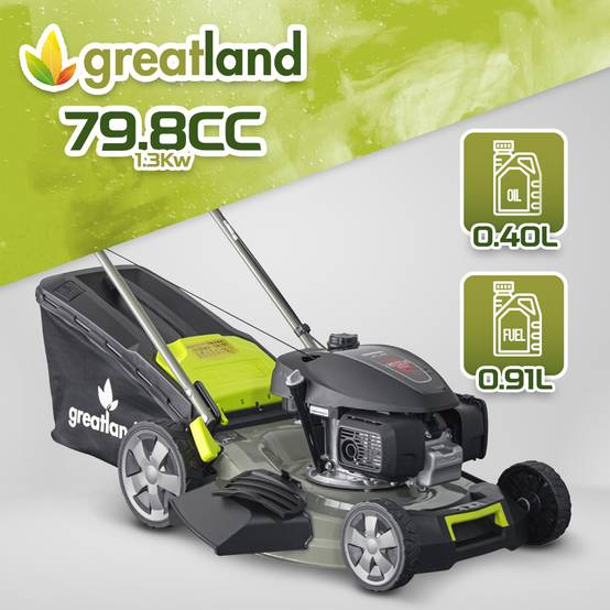 Greatland - Tondeuse thermique tractée 167CC avec moteur Honda, mulching et éjection latérale - Image 4