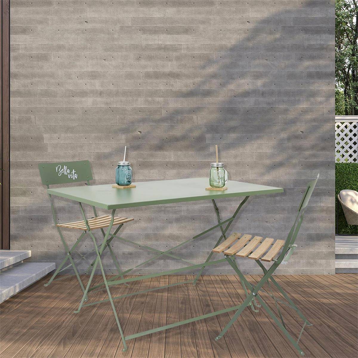 The Home Deco Factory - Chaise de jardin pliante Bella Vita - Image 9