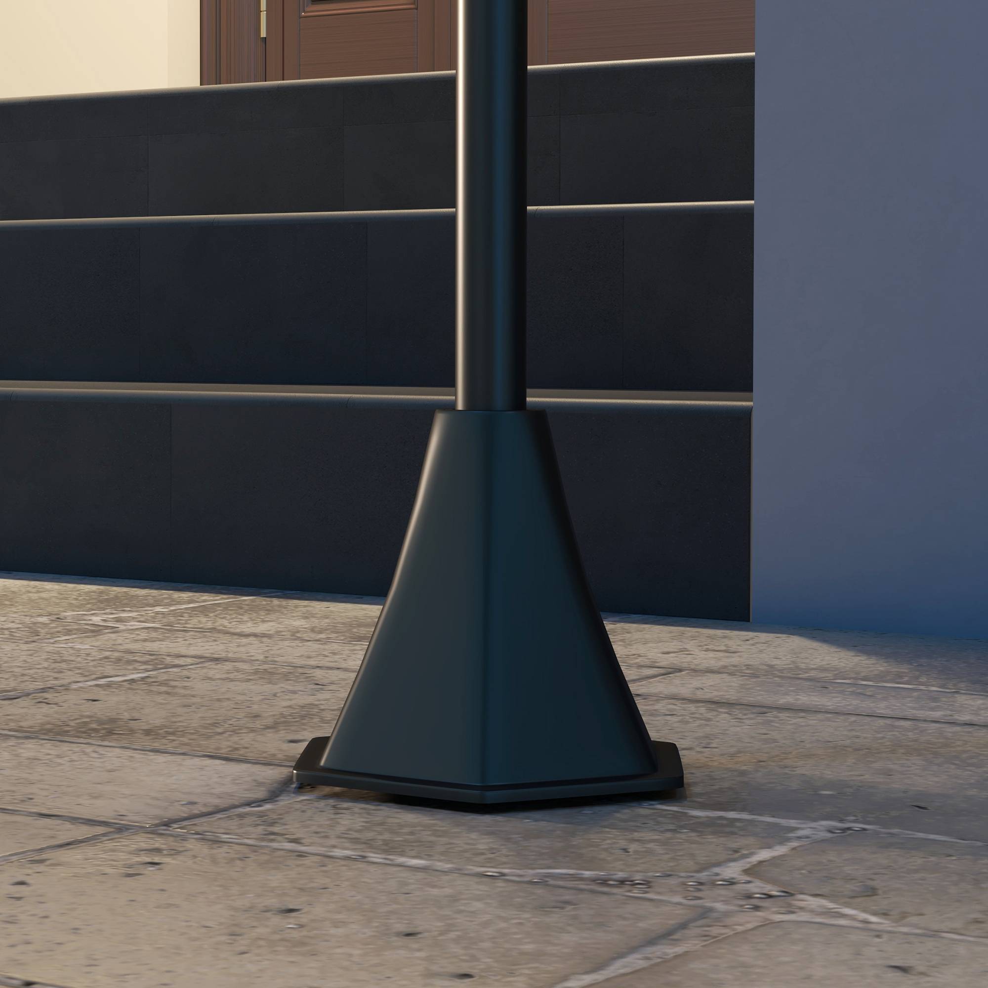 Lampadaire Solaire LED Extérieur ABS Jardin Détecteur Crépusculaire IP44 127cm Noir - ComfortXL Outdoor Living - Image 8