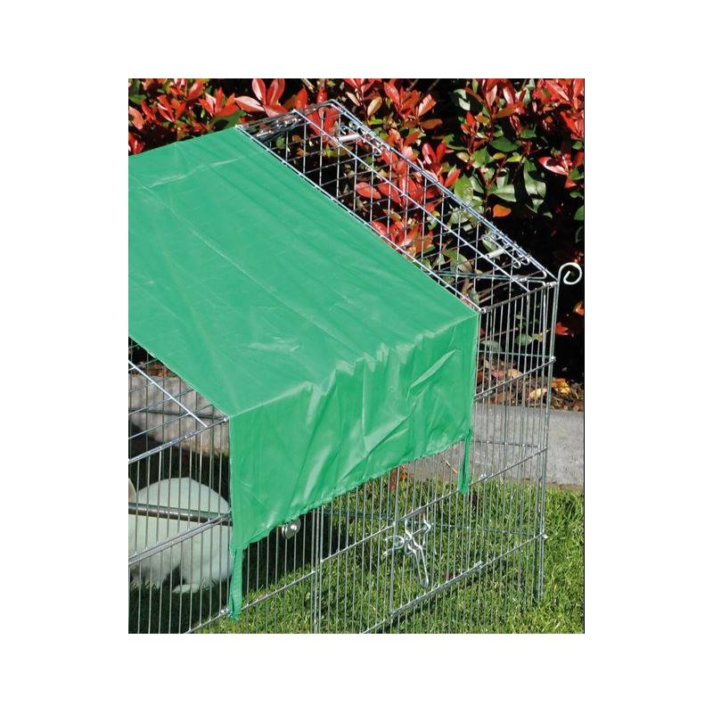 Parc Enclos lapin Extérieur grillage en métal pour lapins 2 x 1,02 x 0,96 m « 456 M Maison été» - Image 2