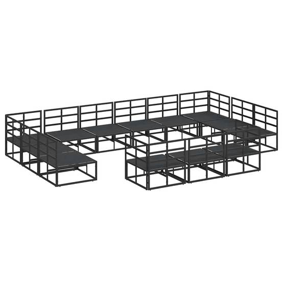 ComfortXL - Grand Salon de Jardin en Aluminium 14 Pièces Modulable pour 13 Personnes Noir – ComfortXL Outdoor Living - Image 7