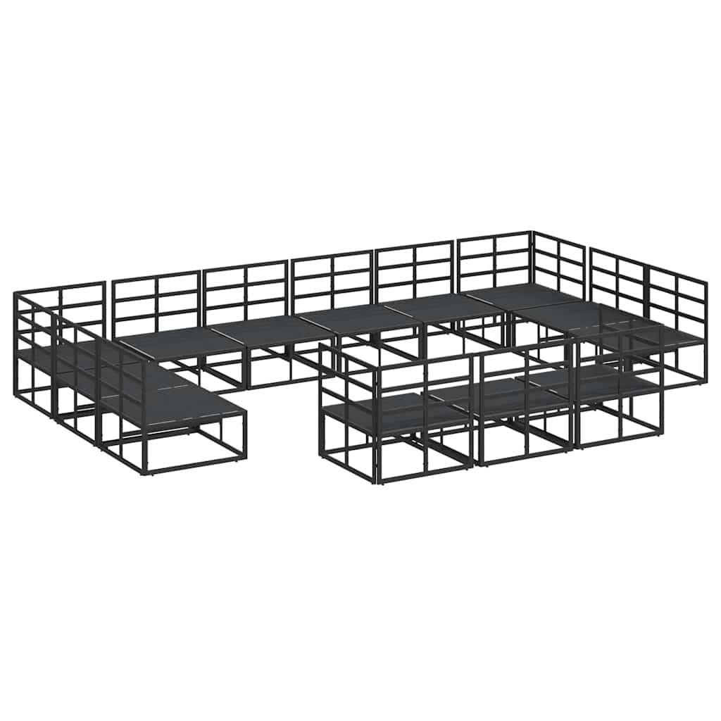 ComfortXL - Grand Salon de Jardin en Aluminium 14 Pièces Modulable pour 13 Personnes Noir – ComfortXL Outdoor Living - Image 7
