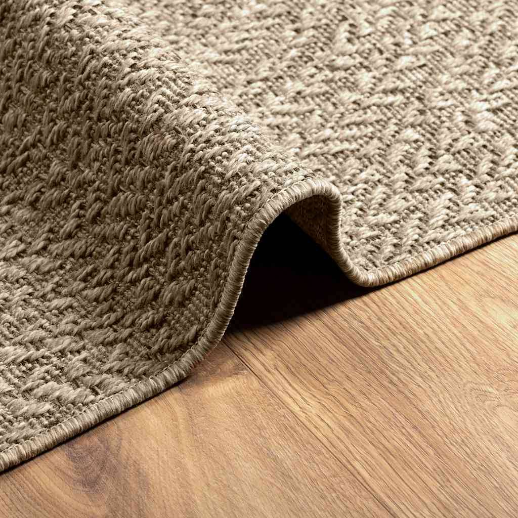 Tapis de Sol Carré Extérieur Intérieur Polypropylène Effet Jute Naturel pour Jardin Beige 240x240 cm – ComfortXL Outdoor Living - Image 8