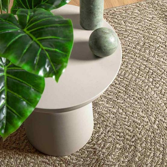 Tapis de Sol Carré Extérieur Intérieur Polypropylène Effet Jute Naturel pour Jardin Beige 240x240 cm – ComfortXL Outdoor Living - Image 3