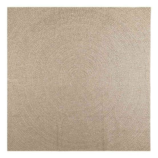 Tapis de Sol Carré Extérieur Intérieur Polypropylène Effet Jute Naturel pour Jardin Beige 240x240 cm – ComfortXL Outdoor Living - Image 2