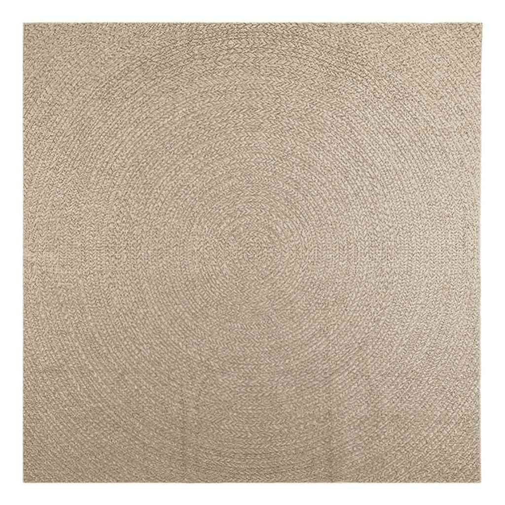 Tapis de Sol Carré Extérieur Intérieur Polypropylène Effet Jute Naturel pour Jardin Beige 240x240 cm – ComfortXL Outdoor Living - Image 2