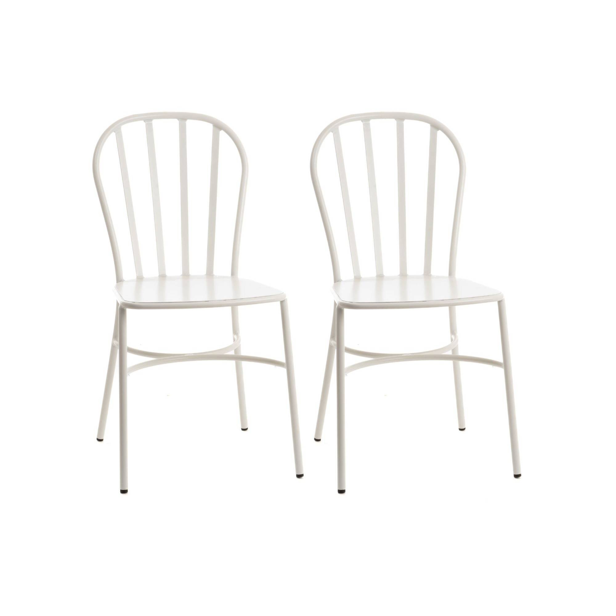 Autre - Chaise de jardin empilable en aluminium (lot de 2) - BEGONIA - Image 1
