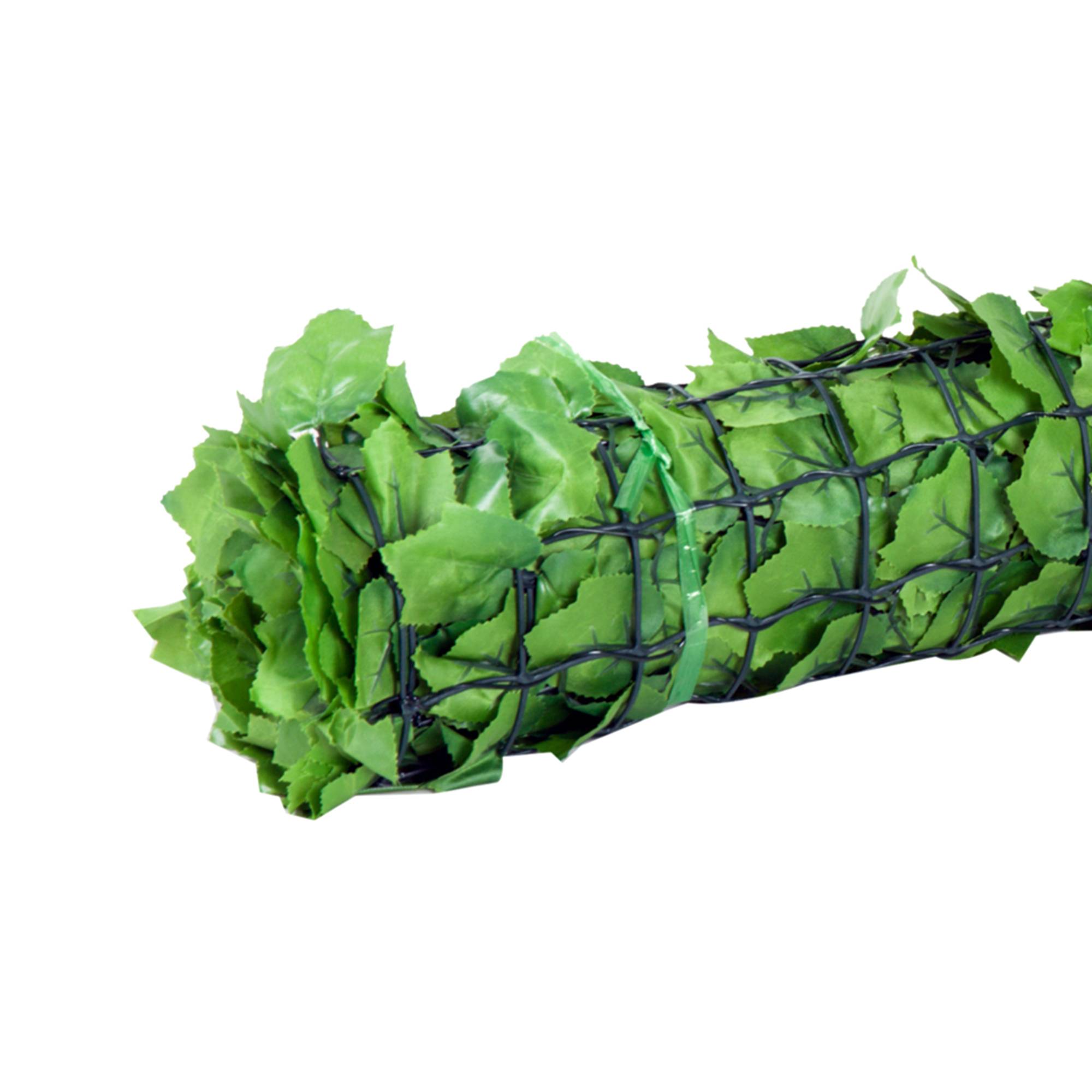 ComfortXL - Haie artificielle PE 3 x 1 m verte jardin balcon brise-vue réaliste anti-UV - ComfortXL Outdoor Living - Image 10