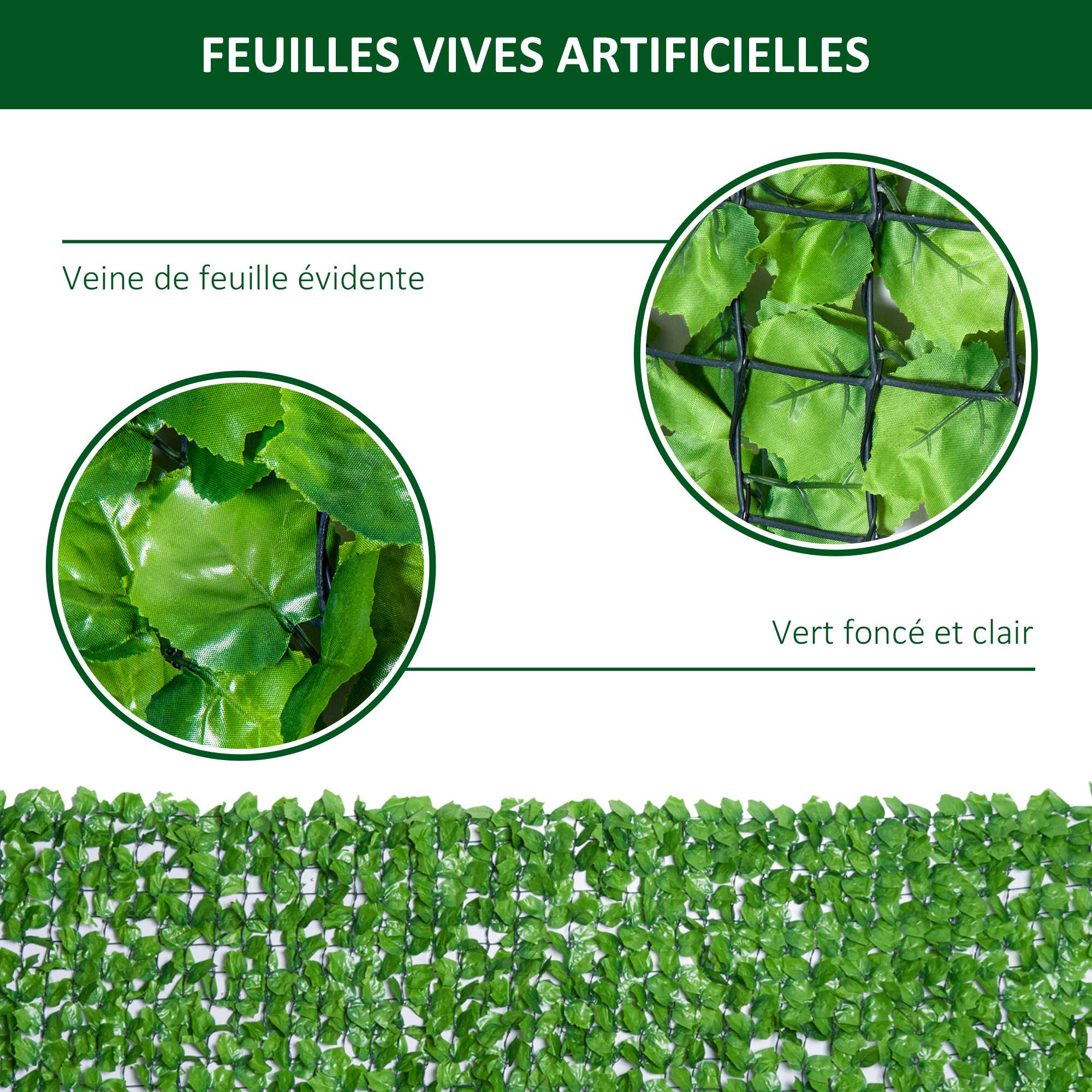 ComfortXL - Haie artificielle PE 3 x 1 m verte jardin balcon brise-vue réaliste anti-UV - ComfortXL Outdoor Living - Image 7