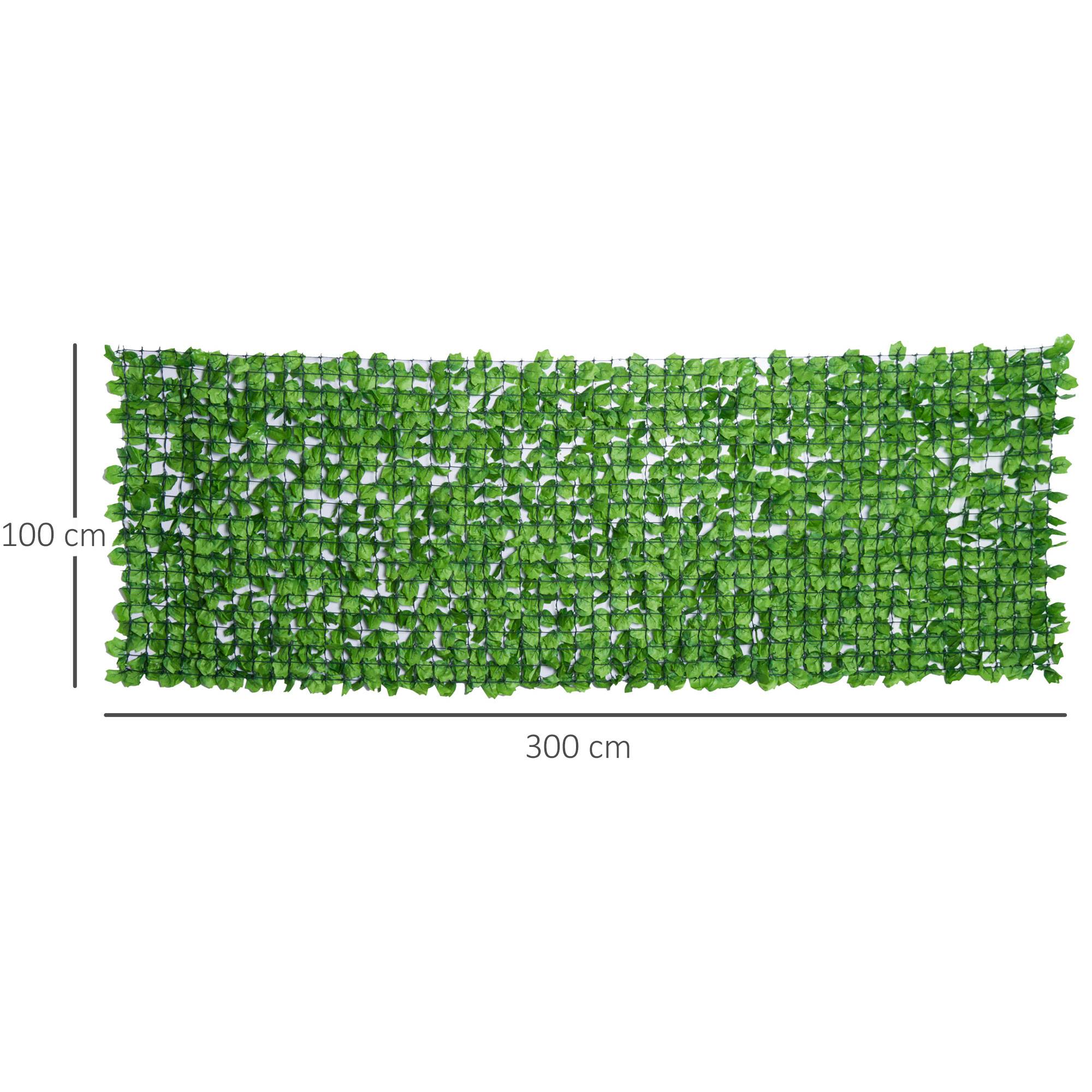 ComfortXL - Haie artificielle PE 3 x 1 m verte jardin balcon brise-vue réaliste anti-UV - ComfortXL Outdoor Living - Image 4
