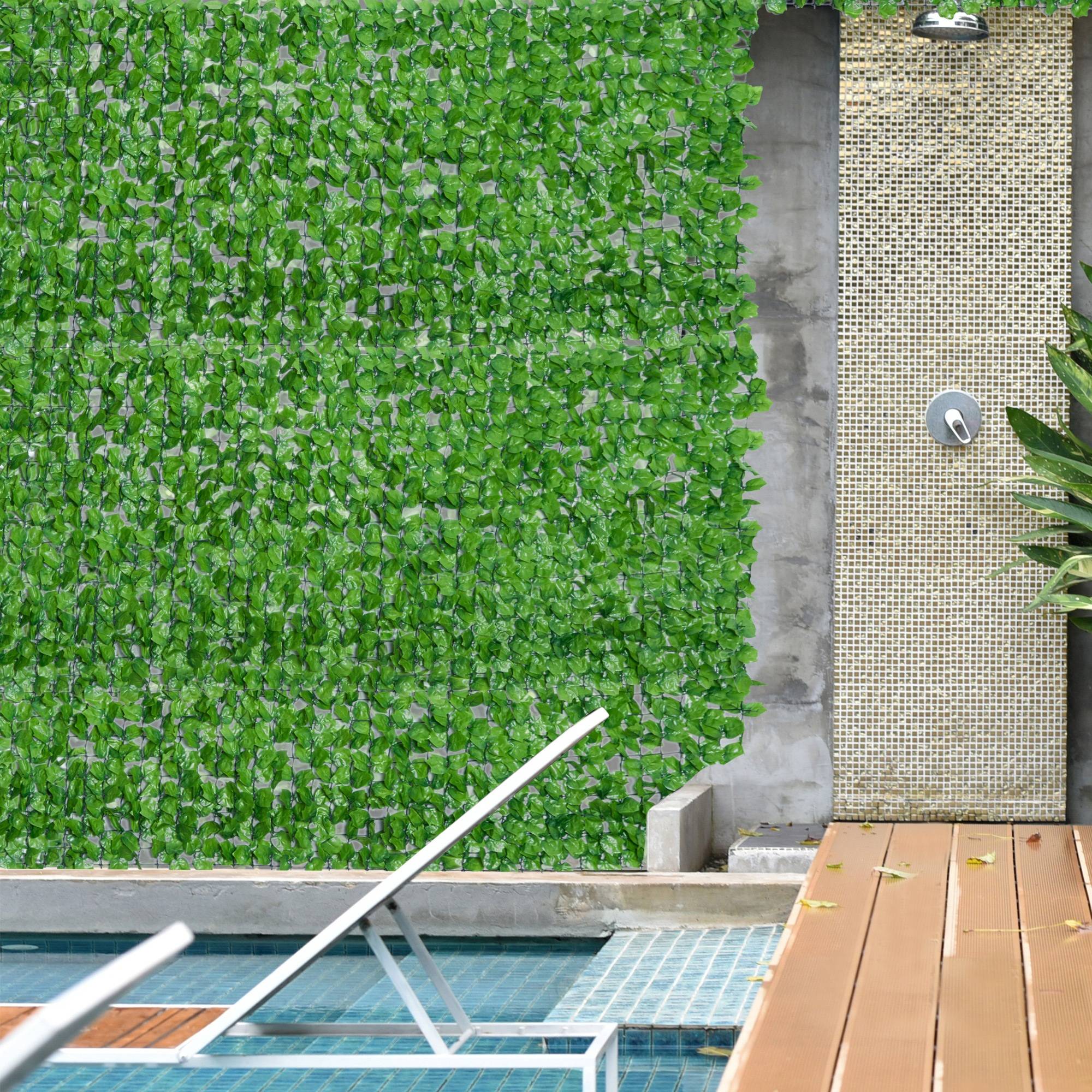 ComfortXL - Haie artificielle PE 3 x 1 m verte jardin balcon brise-vue réaliste anti-UV - ComfortXL Outdoor Living - Image 2