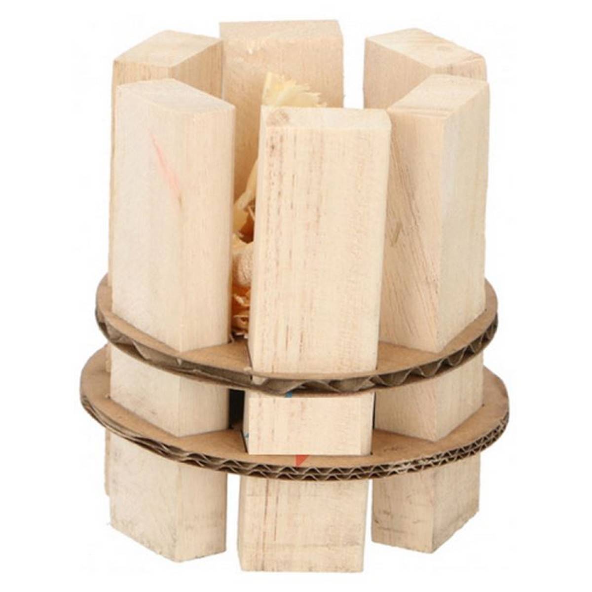 Lot de 4 Allume feu Barbecue Cheminée Allumage de feu Starter WOOD 7.5 X 8 CM - Image 2
