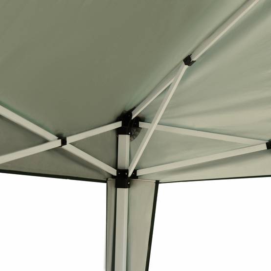 Tonnelle de jardin pliante acier réception extérieur abri soleil 3x3m vert - ComfortXL Outdoor Living - Image 10