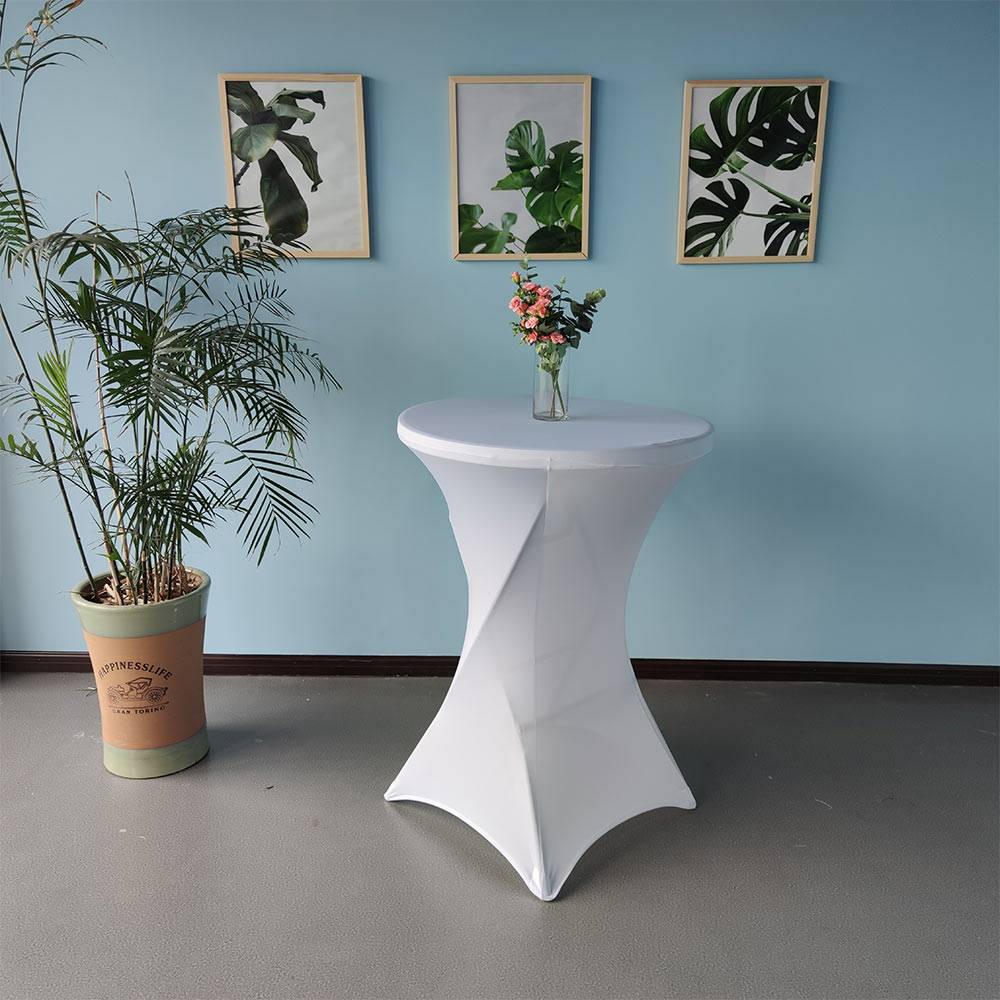 Terre Jardin - Housse extensible pour mange debout Ø81 cm blanc - TERRE JARDIN - Image 2