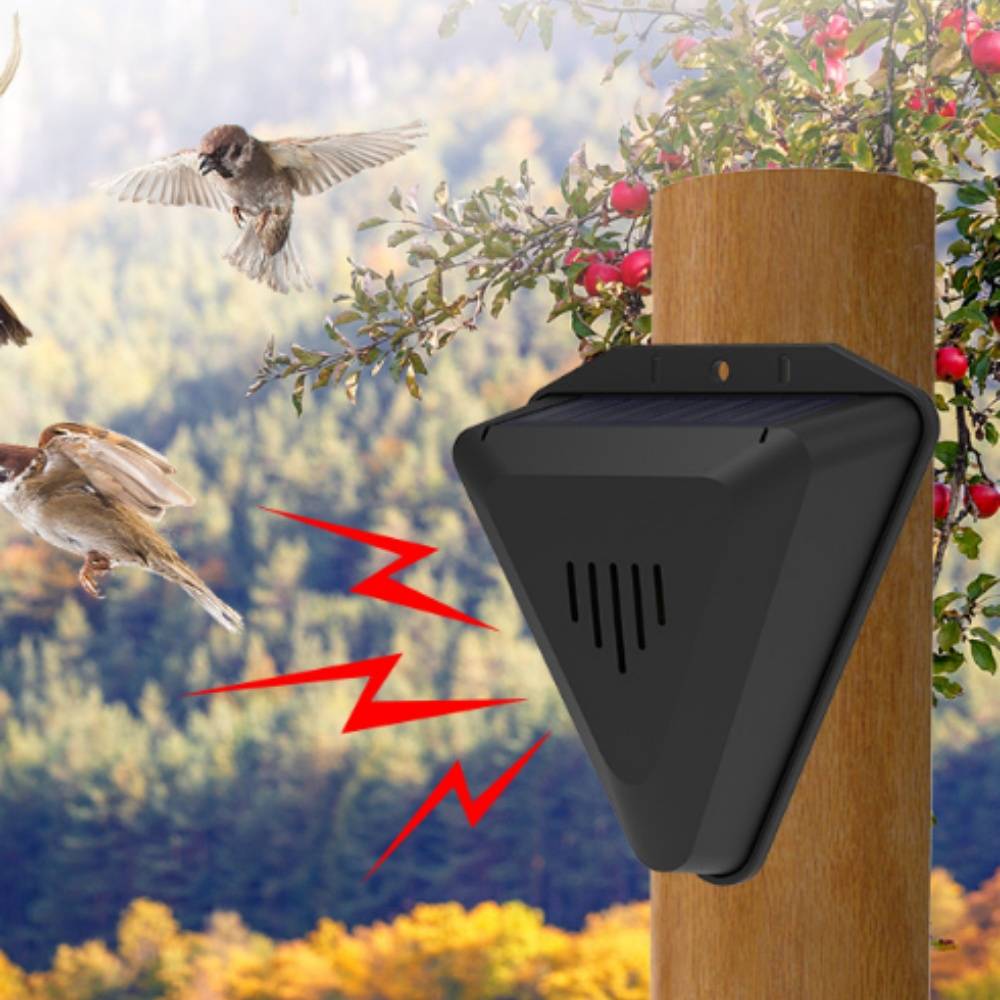 Pulseur d'oiseaux solaire avec alarme sonore et lumineuse MCBOSON - Image 3
