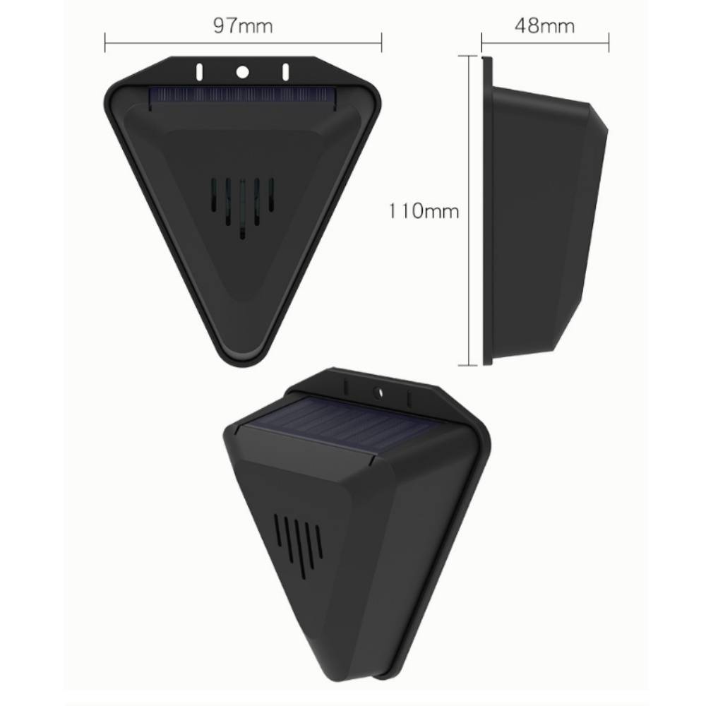 Pulseur d'oiseaux solaire avec alarme sonore et lumineuse MCBOSON - Image 2