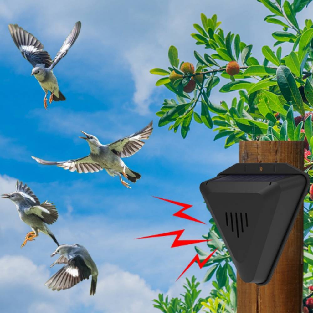 Pulseur d'oiseaux solaire avec alarme sonore et lumineuse MCBOSON - Image 5