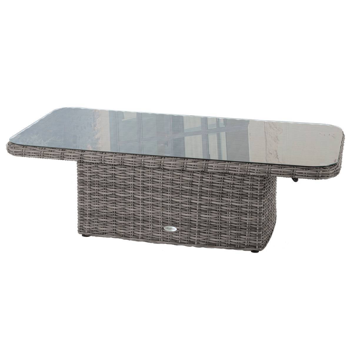 Hesperide - Table basse rectangulaire relevable "Mooréa" terre d'ombre en aluminium traité époxy Hespéride - Image 2