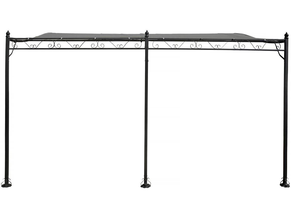 Habitat Et Jardin - Pergola Tonnelle Adossée En Métal - 3 X 4 M - Gris -habitat Et Jardin - Image 1