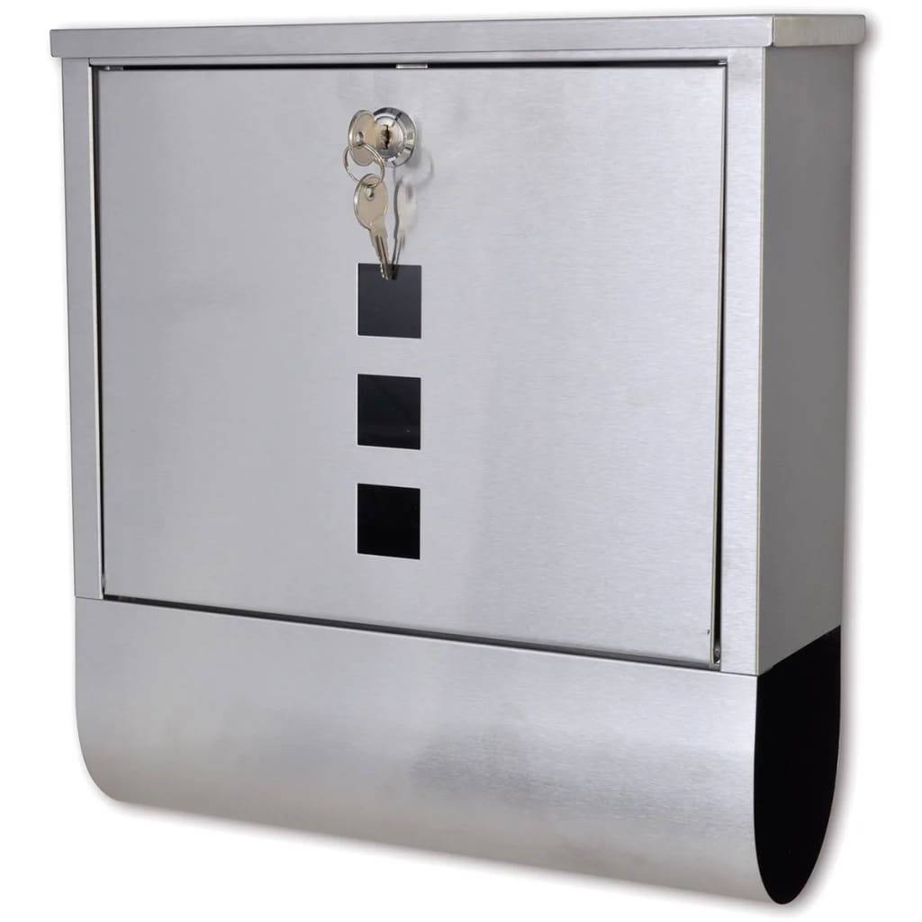 Boîte aux lettres Argent 31 X 11 cm - Prolenta Premium - Image 1