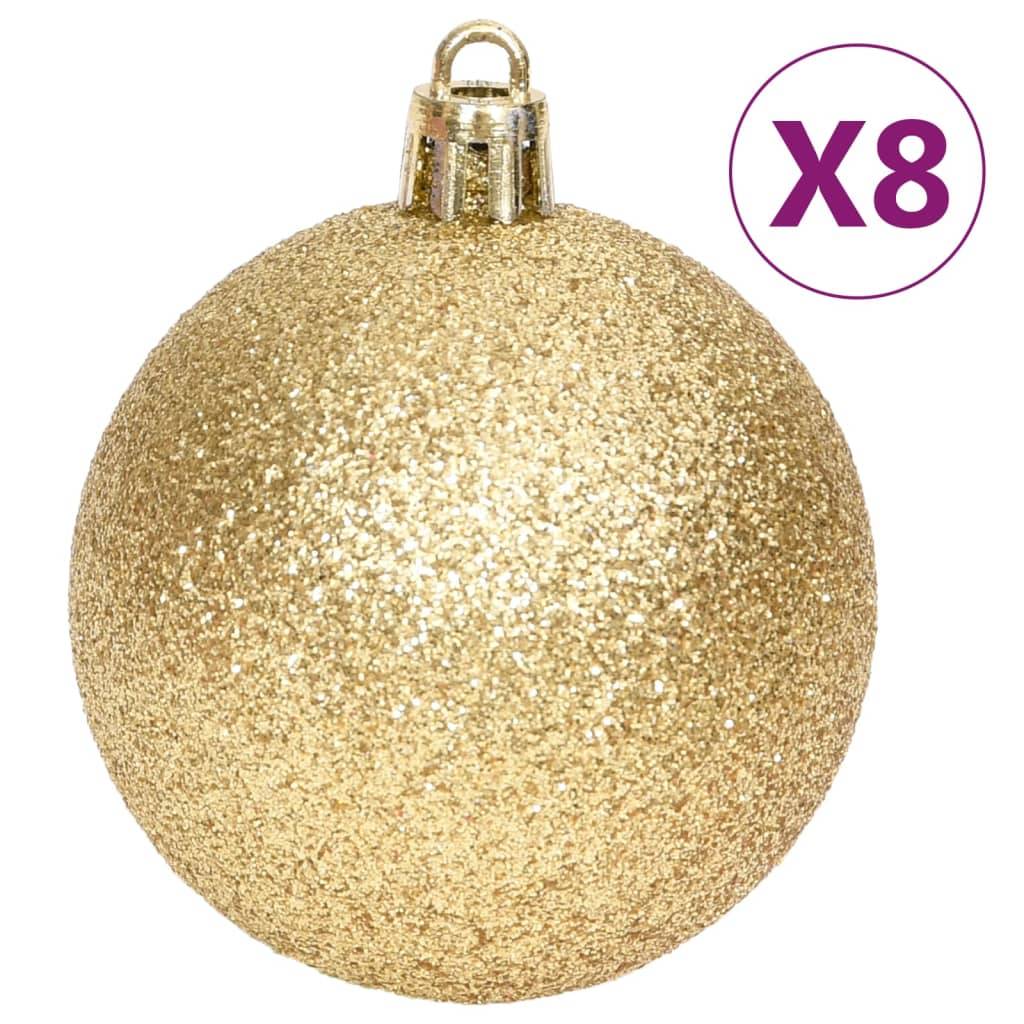 Ensemble de boules de Noël - Ornements de Noël - décorations de Noël 70 pcs Doré et rouge - Image 8