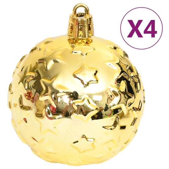 Ensemble de boules de Noël - Ornements de Noël - décorations de Noël 70 pcs Doré et rouge - Image 6