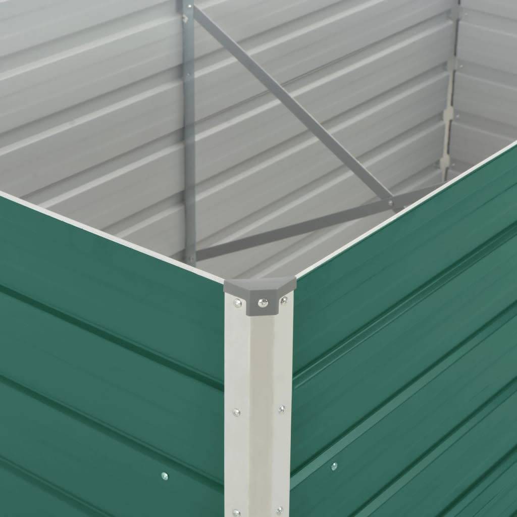 Vidaxl - Jardinière 160 x 80 x 77 cm Acier galvanisé Vert vidaXL 47010 - Image 4