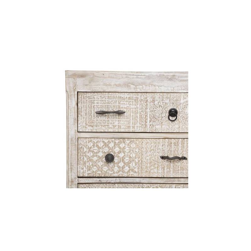 Commode 12 tiroirs Ajay manguier sculpté Atmosphera - Image 5
