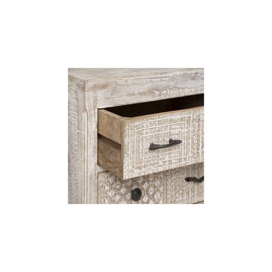 Commode 12 tiroirs Ajay manguier sculpté Atmosphera - Image 6