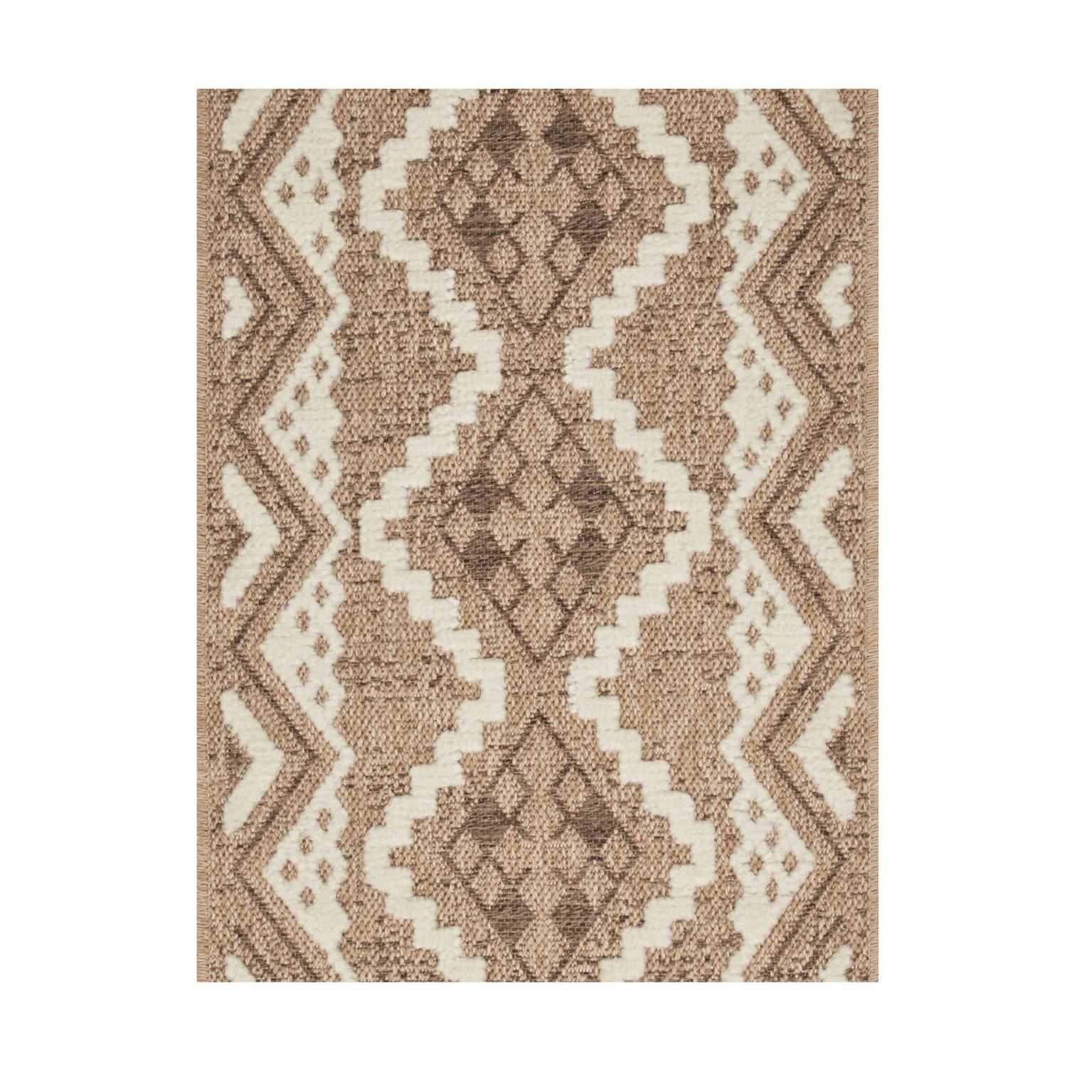 Autre - Tapis intérieur et extérieur en polypropylène marron 200x290cm - Image 1