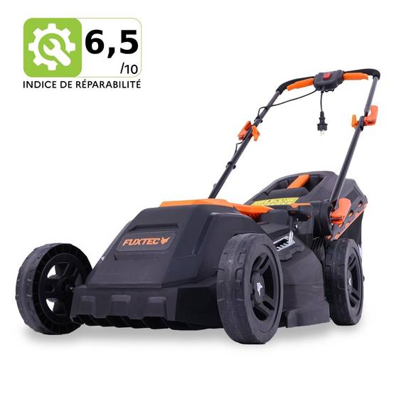 FUXTEC - Tondeuse à Gazon électrique Filaire Poussée - FUXTEC FX-RME38 - 12Kg, Largeur Coupe 38cm, Bac 40L, Hauteur 20mm - 70mm - Image 1