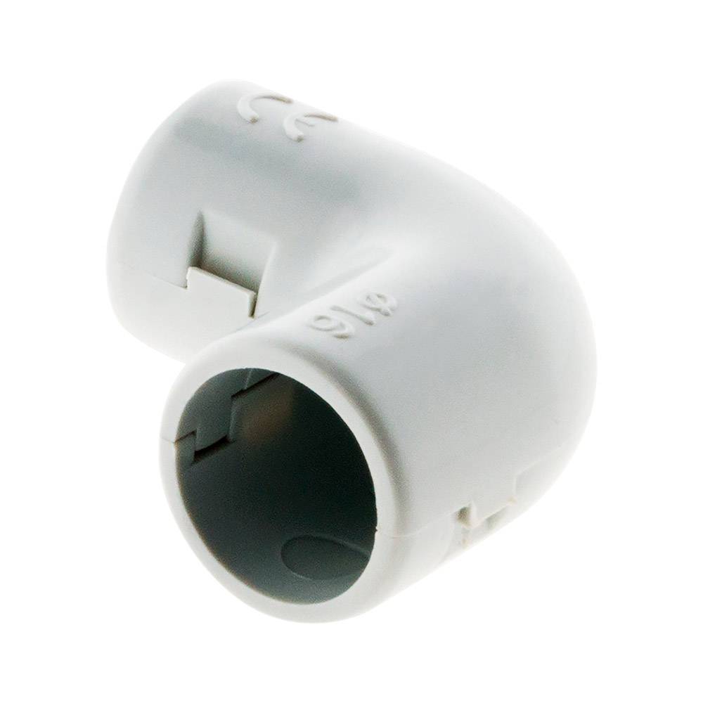 Zenitech - Équerre pour conduits Ø16mm gris lot de 3