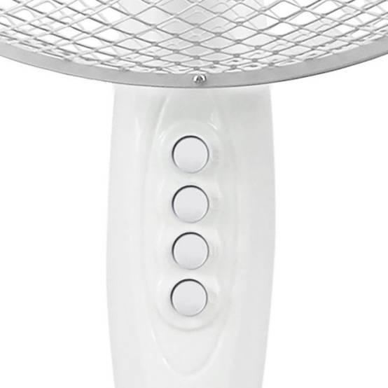 Ventilateur de pied OCEANIC - 45W - Diametre 41 cm - 3 vitesses - Oscillant - Inclinable - Blanc - Image 4