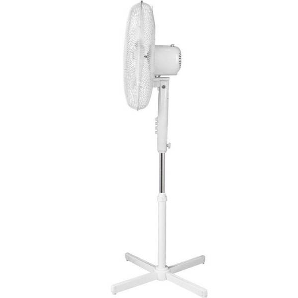 Ventilateur de pied OCEANIC - 45W - Diametre 41 cm - 3 vitesses - Oscillant - Inclinable - Blanc - Image 3