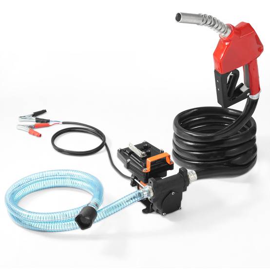 VEVOR Pompe diesel 12V, 15 GPM, 1/4 HP, portable avec buse auto-arrêt, multi-carburants. - Image 1