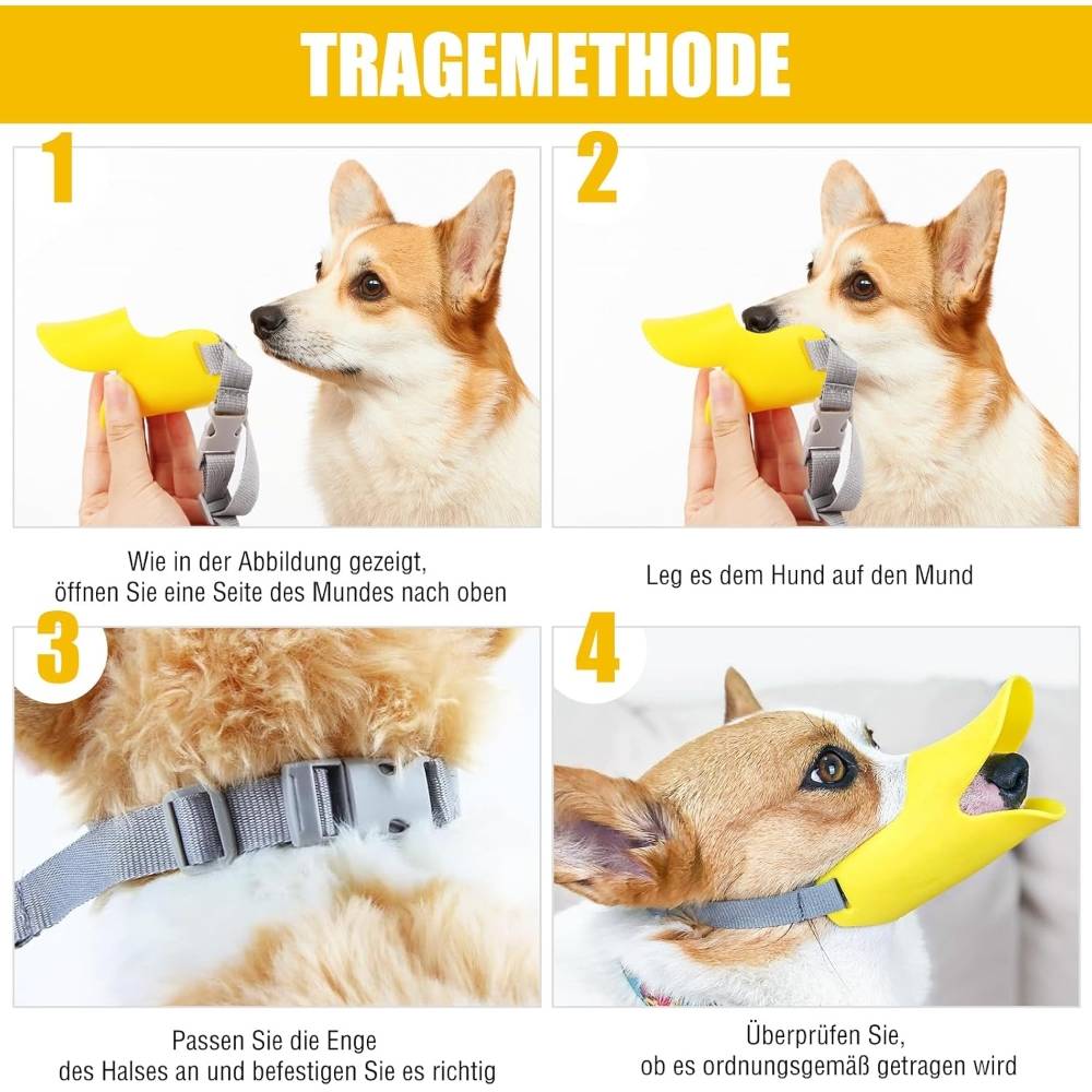 IntiMeg - Muselière de chien jaune - IntiMeg - Image 4